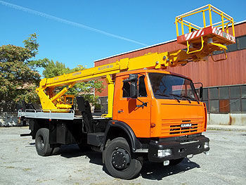 new KamAZ AP-22 bucket truck