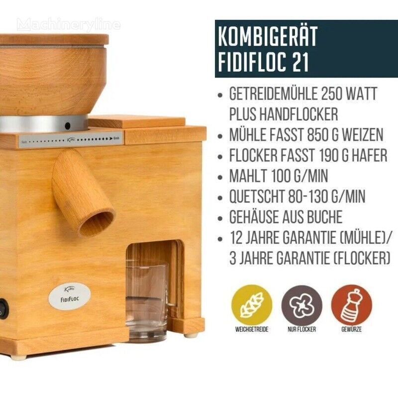 new Komo FidiFloc 21 Kombigerät  flour mill