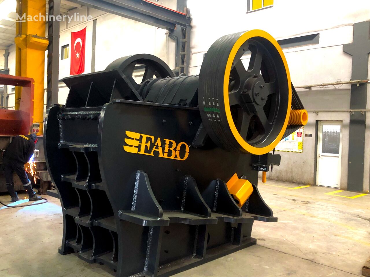 new FABO CLK-110 SERIES 180-320 TPH PRIMARY JAW CRUSHER